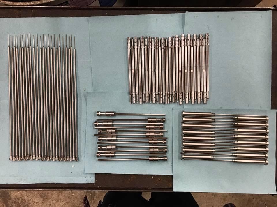 Medical components all made from 316ss