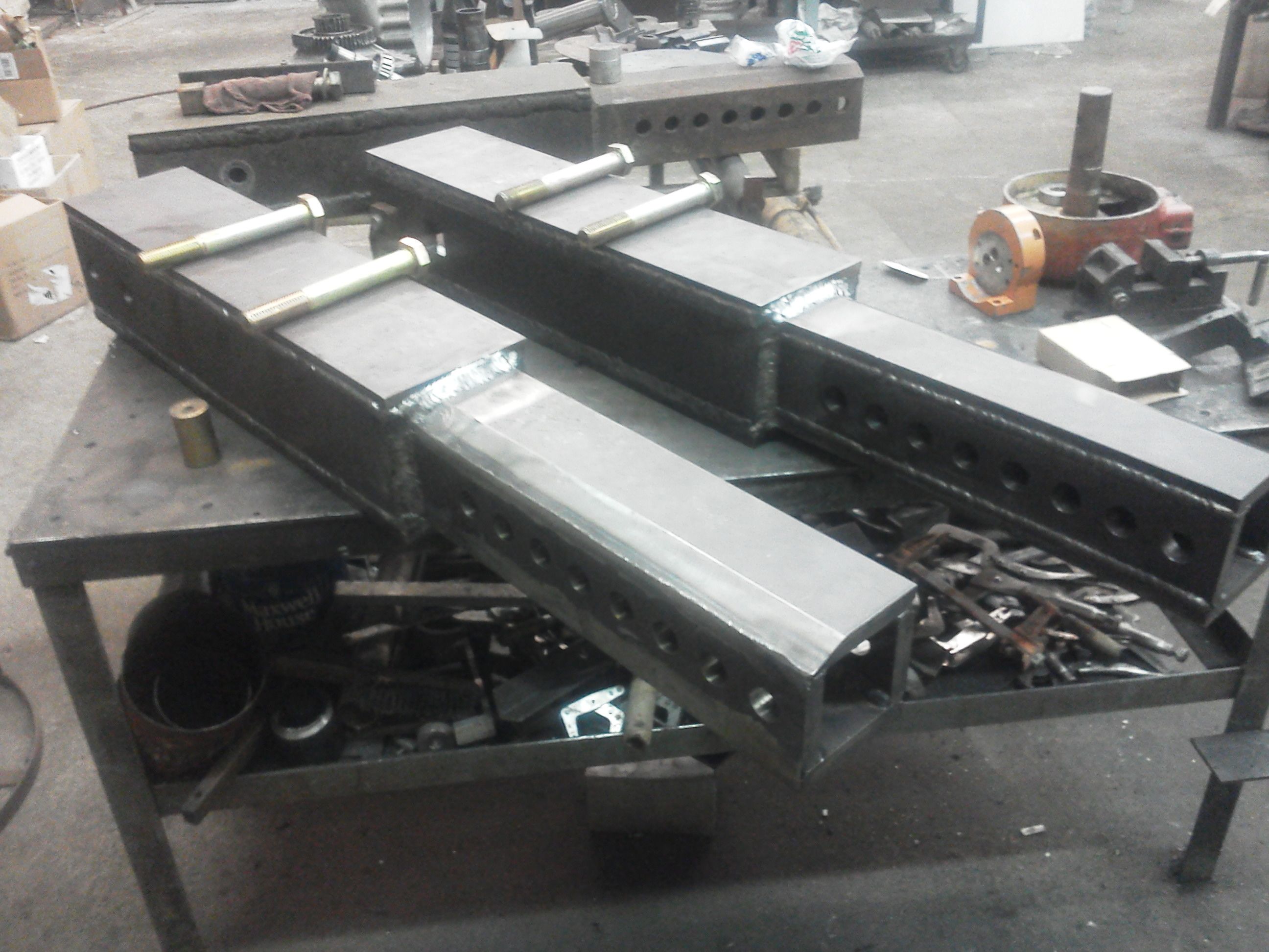 Custom axle extensions for a local food producer to help stabilize spraying operations