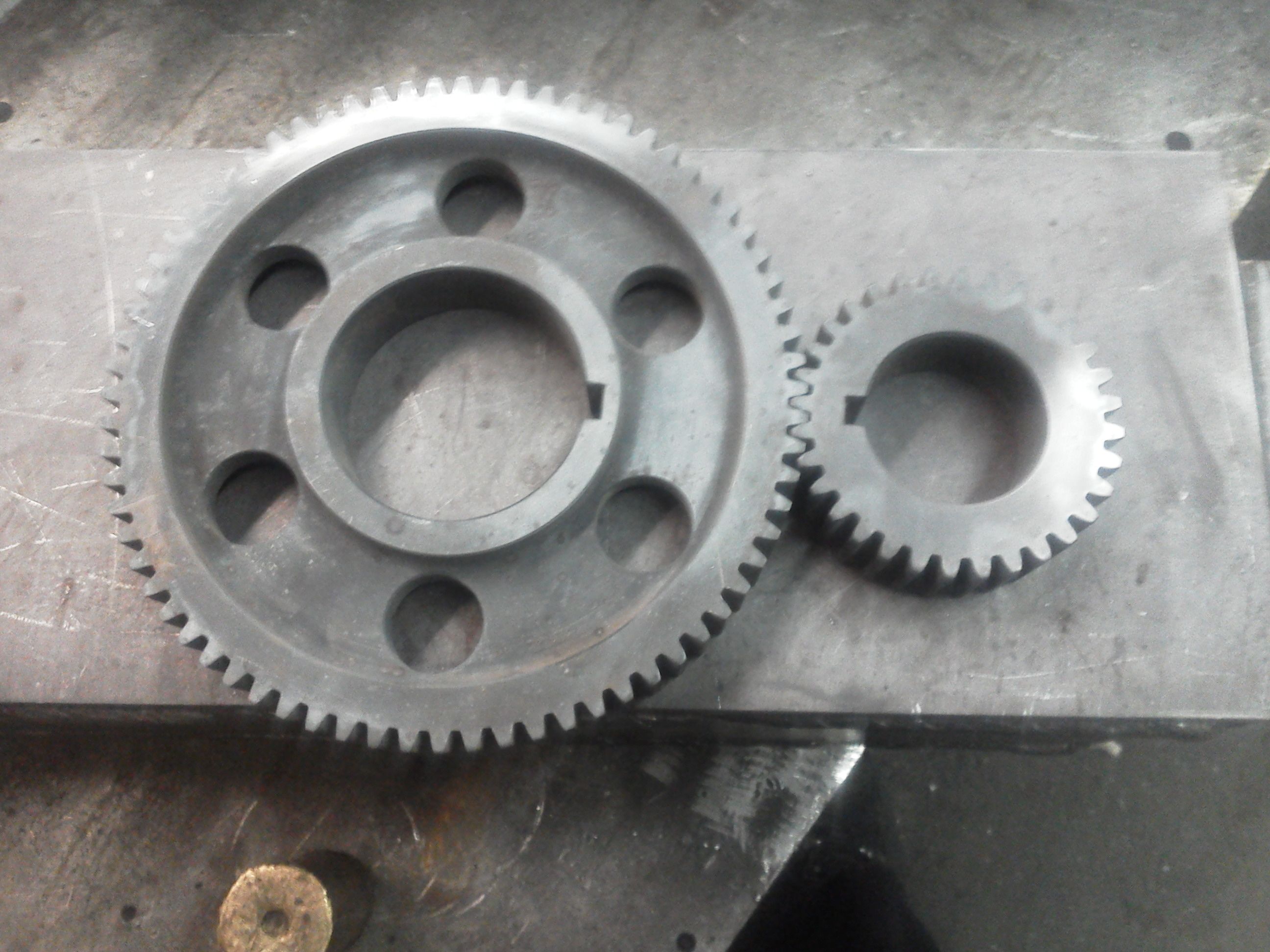 Gear set for a local fire dept. fan boat used for river rescue