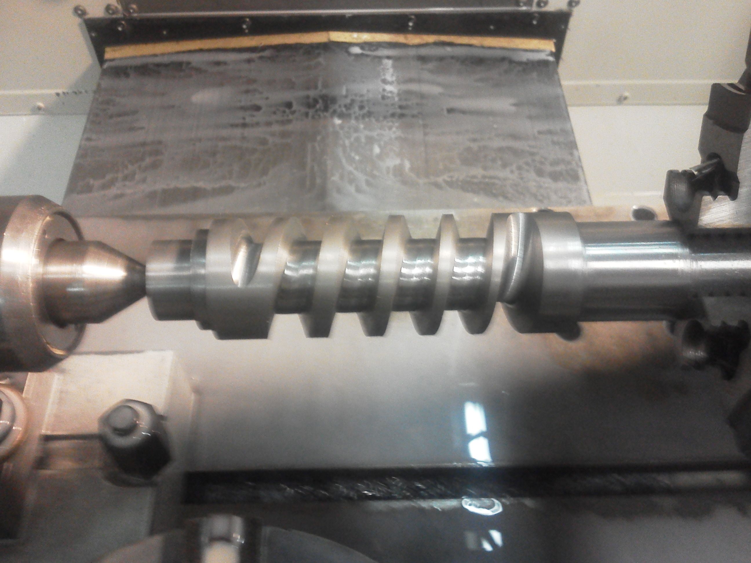 Custom progressive helix steering shaft for local municipality
