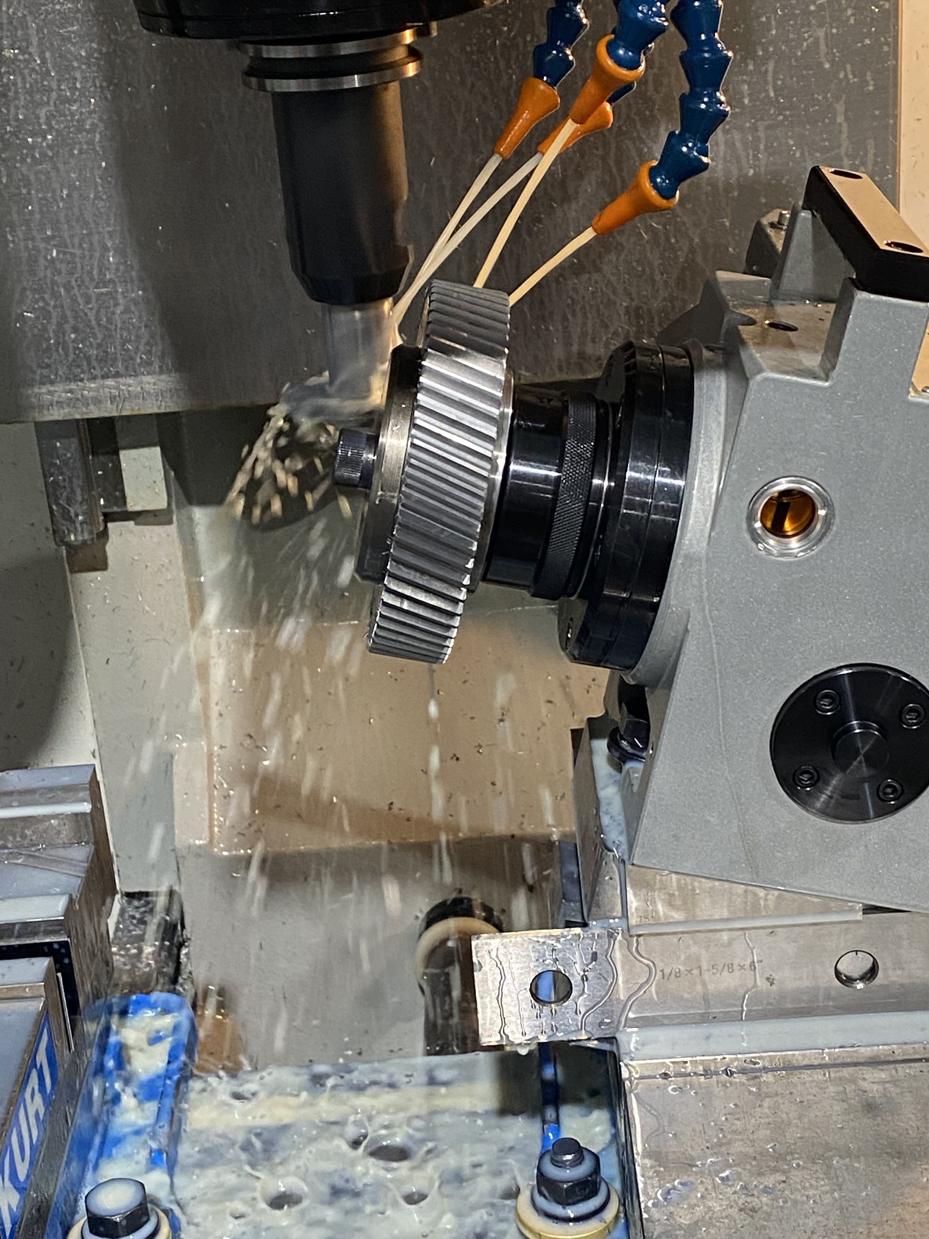 Gear tooth cutting process