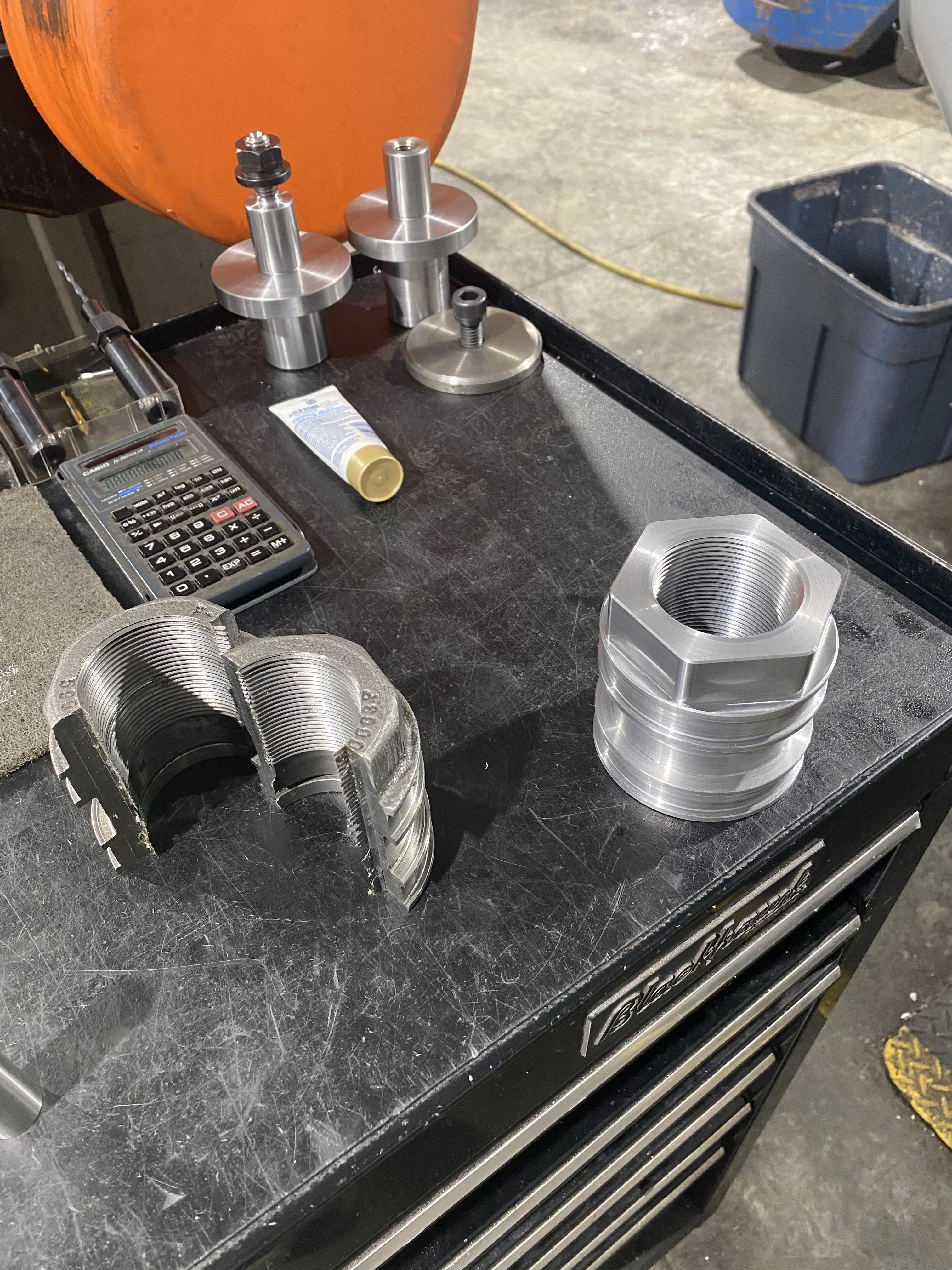 Custom machined hydraulic cylinder piston